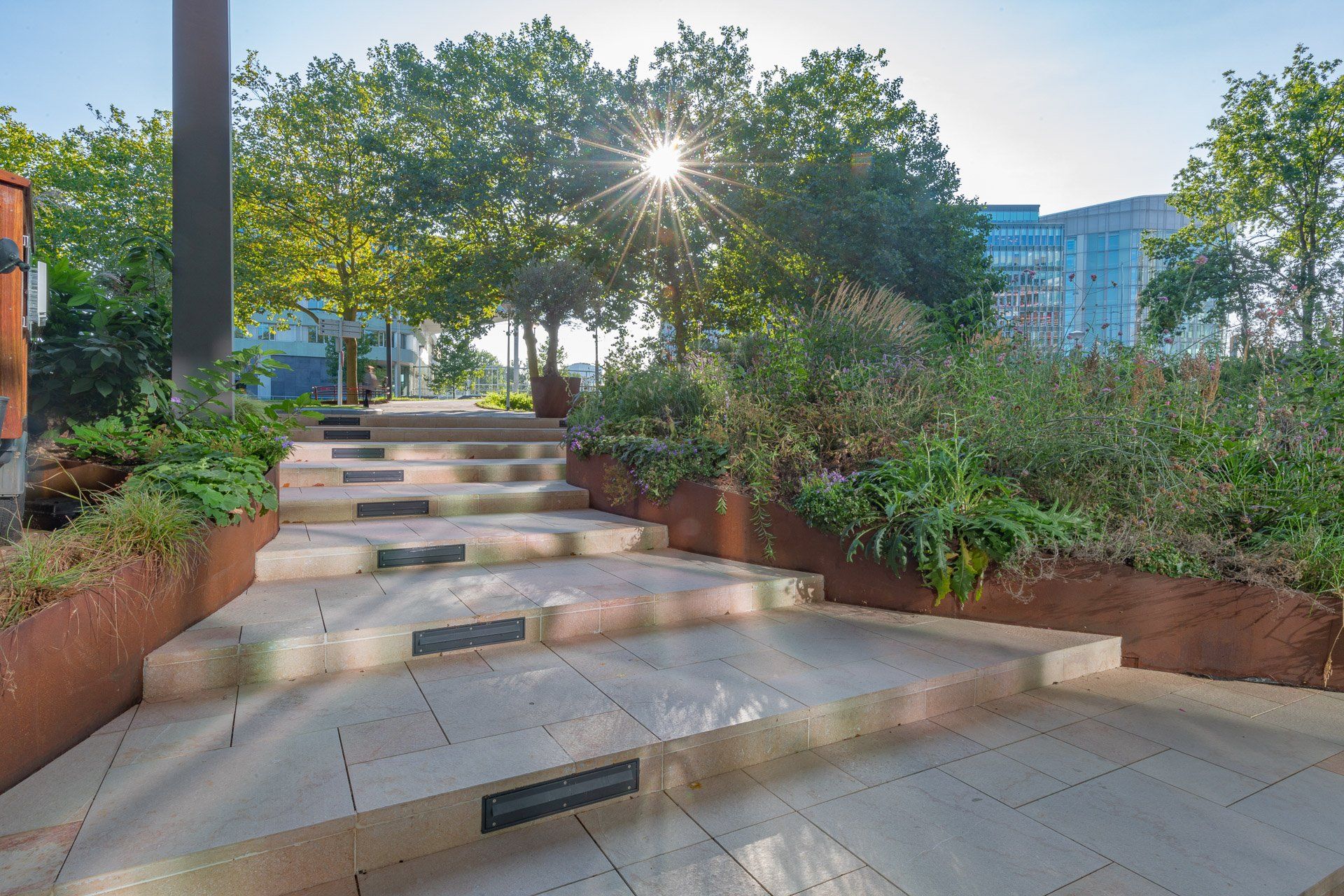 Portfolio Walter Frisart FOTOwerk Bouwindustriefotograaf:  Natuursteen trap voor Goededoelen Amsterdam voor Bakker Natuursteen