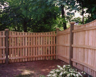 Scalloped spaced board with cap strip