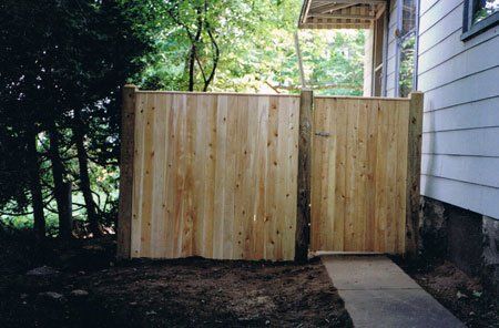 Six-foot, one-inch by four-inch board with a strip cap
