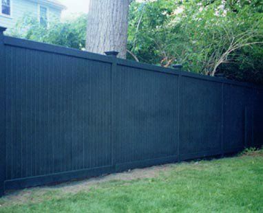 V-grooved board with 1 by 4 fascia board