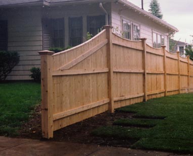One by 4 scalloped board with 1 by 2 strip cap