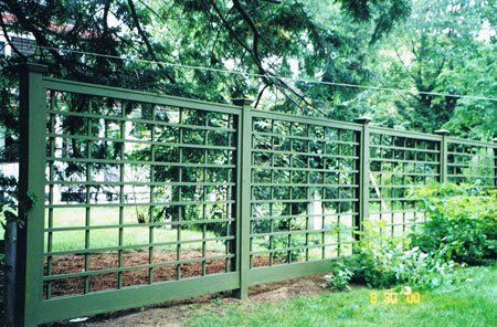 Six-inch by twelve-inch English lattice