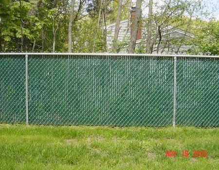 Five-foot chain link with slats