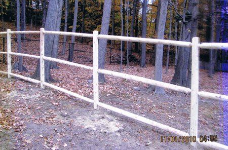 Six-foot post & rail