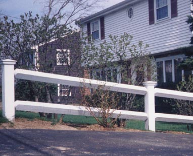 Two-rail with square posts