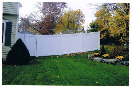 Vinyl six-foot privacy