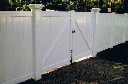 Vinyl six-foot privacy