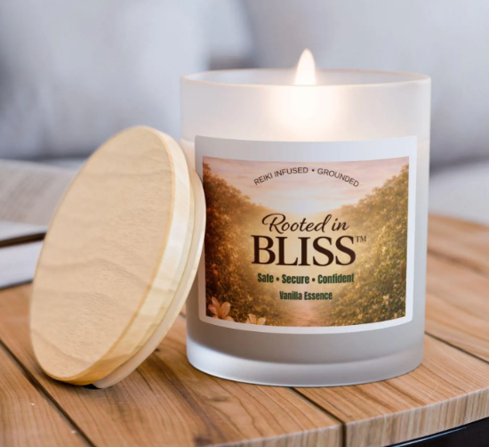 be your bliss soy candle rooted in bliss vanilla 