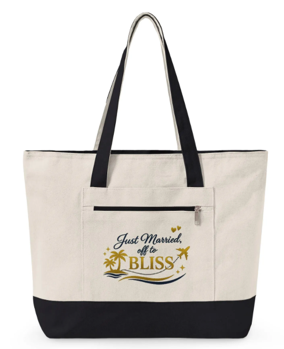 be your bliss zippered tote