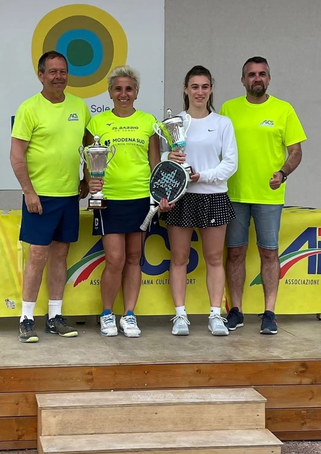 COMPIONESSE NAZIONALI
1eCLASSIFICATE FEMMINILE
- GRAZIE ROBERTA E SARA