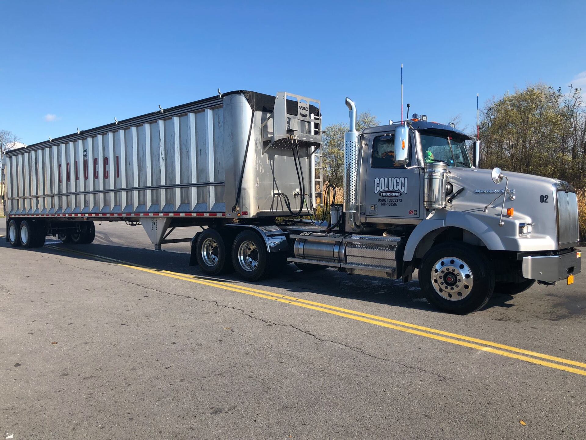 Colucci Silver Truck — Rome, NY — Colucci Trucking
