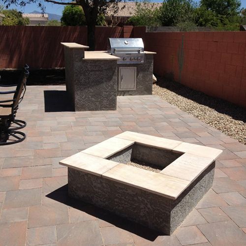 Fire Pit & Outdoor Kitchen — Sahuarita, AZ — Amazing Scapes LLC