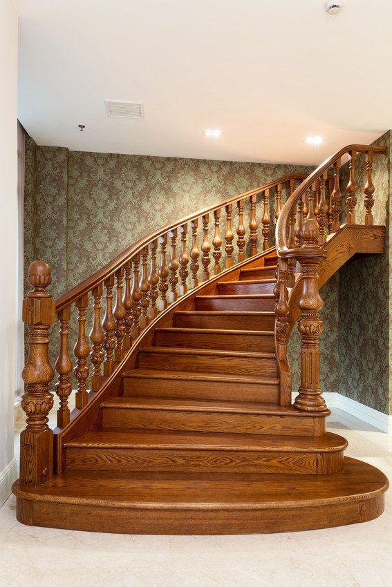 Wooden staircase
