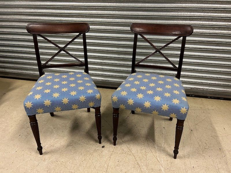 Pair of Georgian Mahogany Dining Chairs