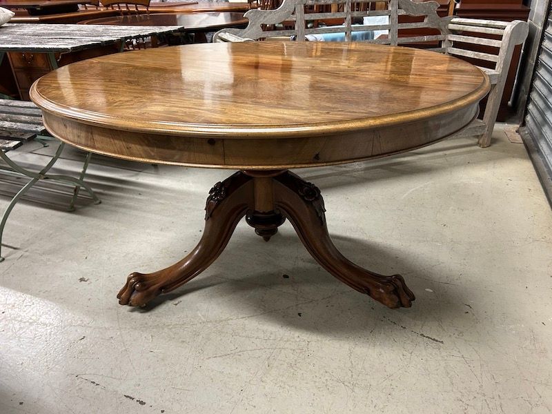 Antique Solid Mahogany Willam IV Tilt Top Breakfast Table