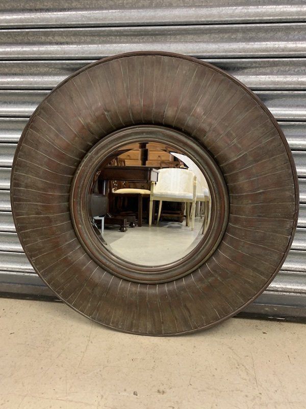Superb Isis Copper Circular Mirror from Gallery Direct