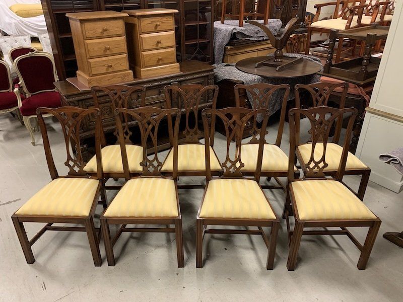 A Set of Eight Good Quality Mahogany Dining Chairs by G T Rackstraw
