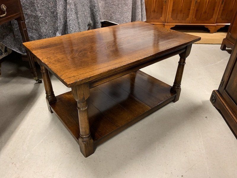 Good Quality Solid Oak Coffee Table by Titchmarsh & Goodwin
