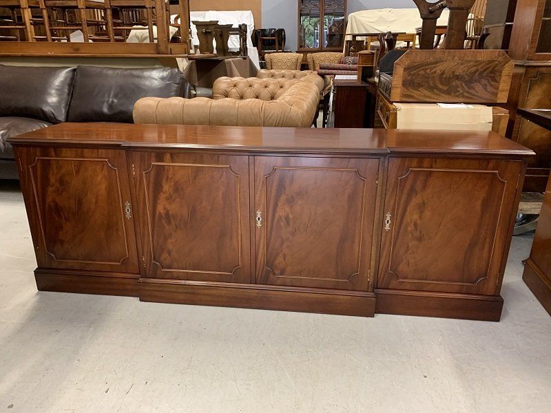 Brand new Bevan Funnell Mahogany Breakfront Sideboard