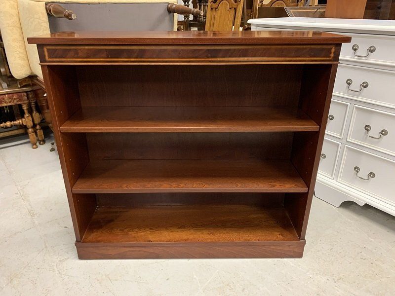 New Bevan Funnell Mahogany Adjustable Bookcase