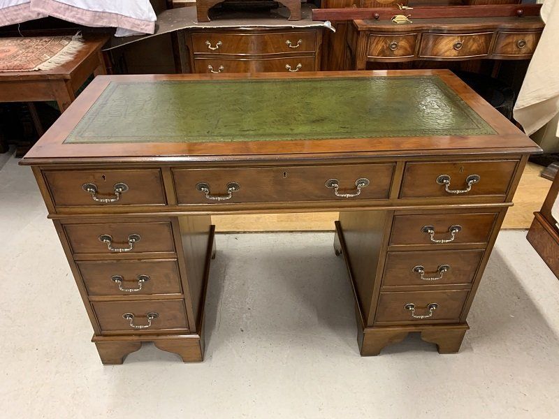 4 X 2 Mahogany Pedestal Desk