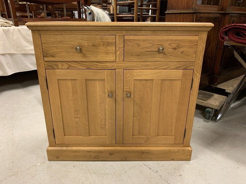 Good Quality Solid Oak Two Door Cupboard