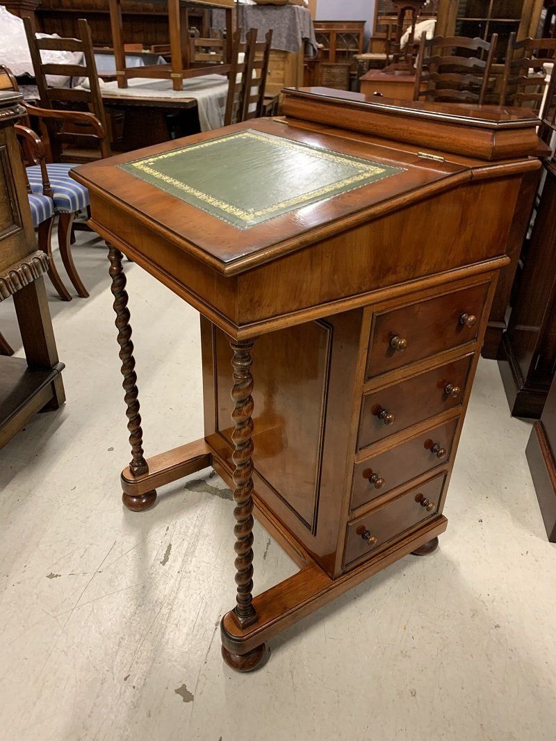 Beautiful Yew Wood Davenport Desk