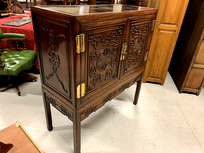 Stunning Antique Chinese Rosewood Cabinet