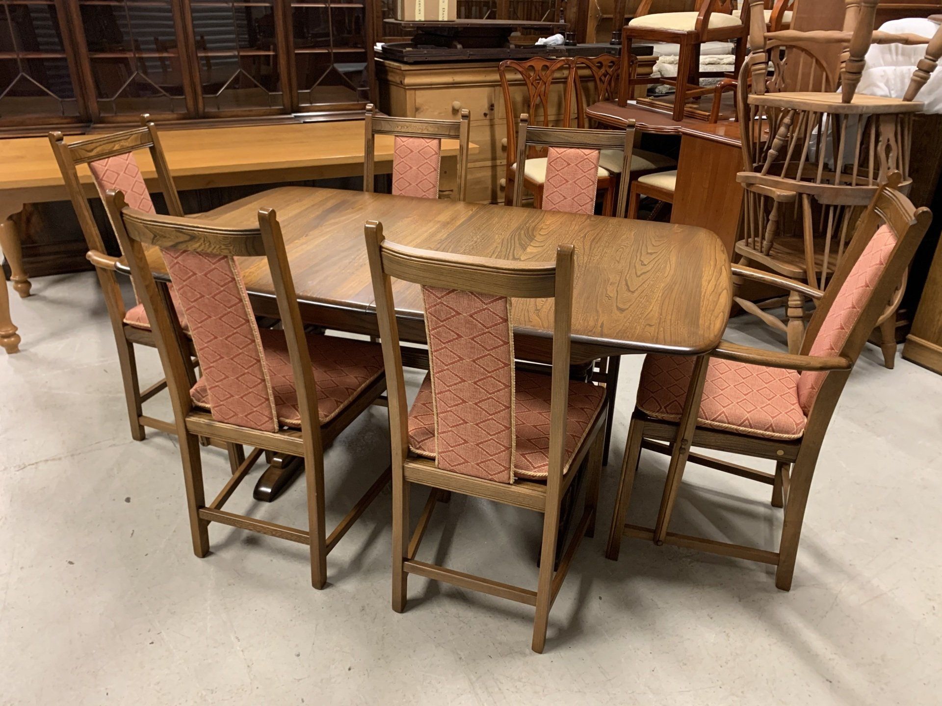 Ercol Golden Dawn Dorchester Extending Dining Table & Chairs