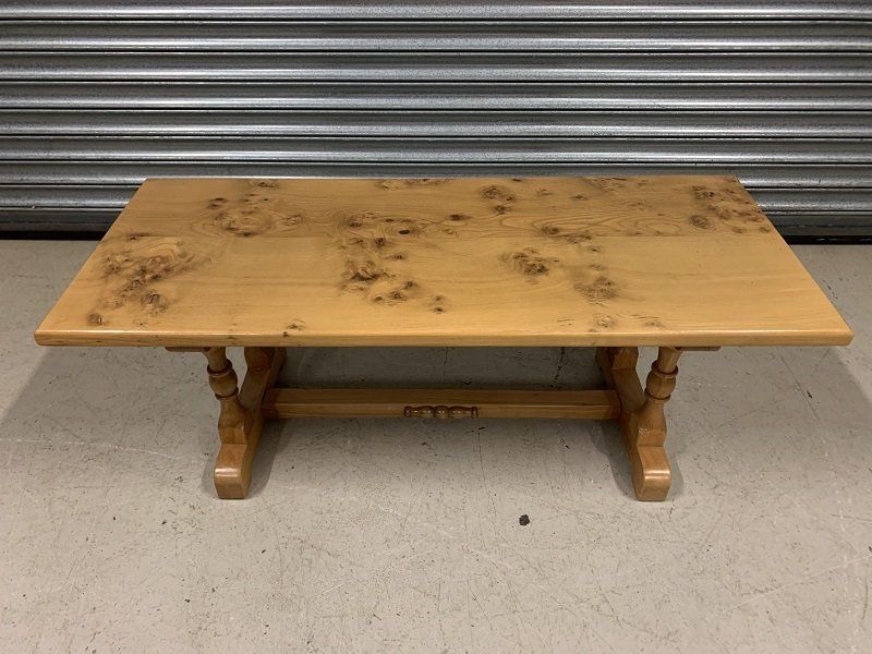 A Quality, Stunning Handmade Elm & Cherry Coffee Table by David Tubb