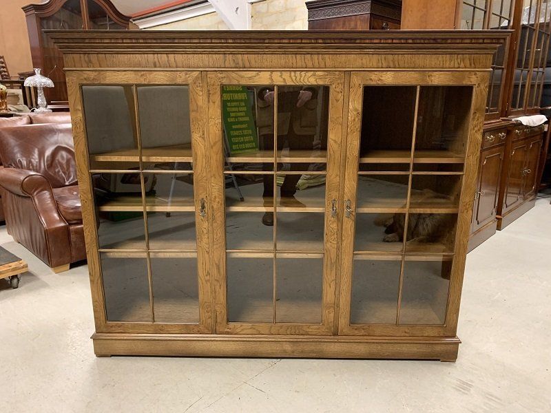 New Cluster Oak Glazed Library Bookcase by Bevan Funnell