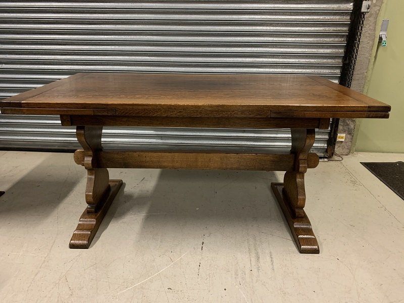 Super Quality Solid Oak Draw Leaf Refectory Dining Table