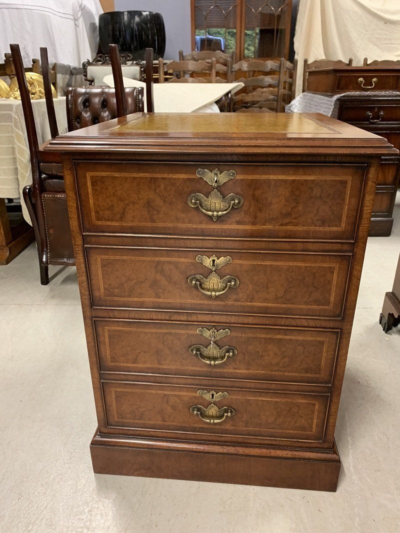 Stunning Quality Burr Walnut Filing Cabinet