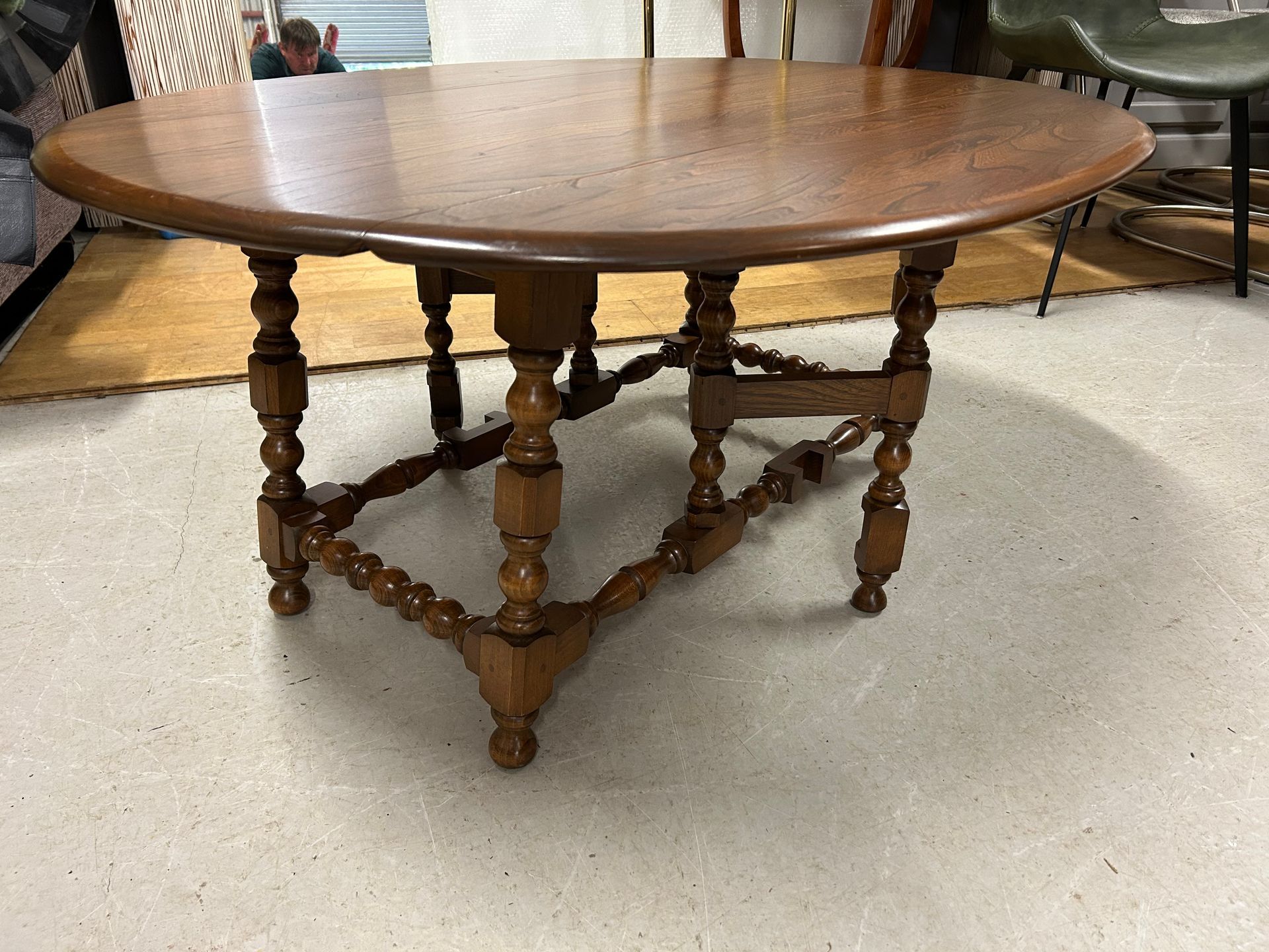 Ercol Golden Dawn Vintage Old Colonial Drop Leaf Supper Table 506