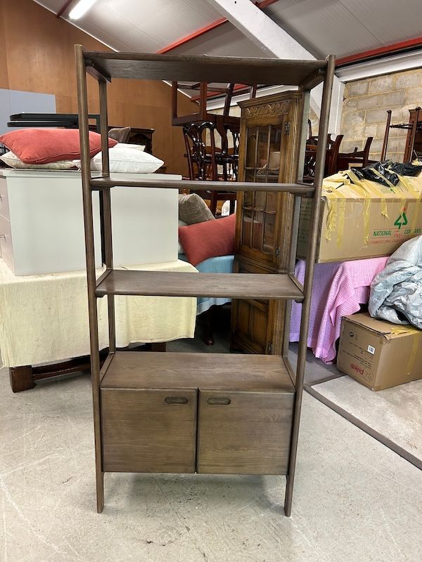 Laura Ashley Hazelmere Shelf Unit with Double Cupboard