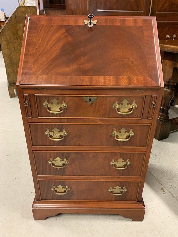 Good Quality Mahogany Bureau by J Sydney Smith