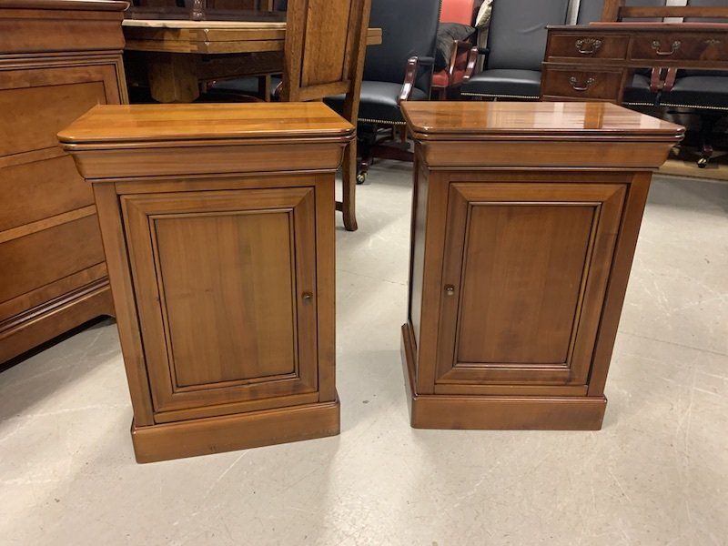 Pair of French Louis Philippe Bedside by Grange