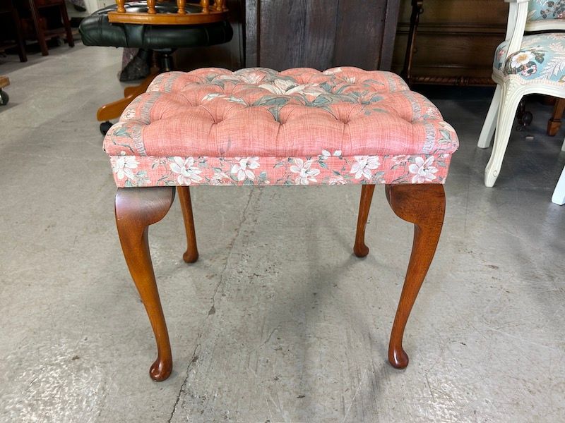 Good Quality Upholstered Dressing Stool by Stuart Jones Ltd