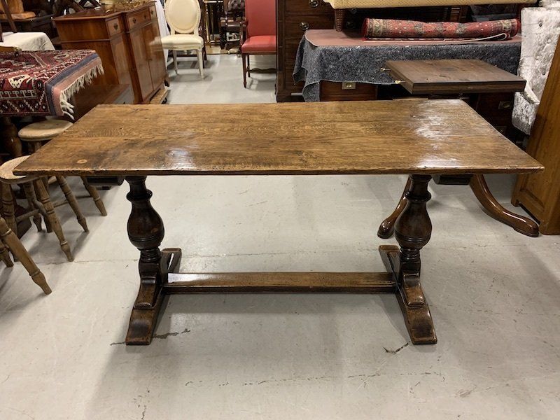 Super Quality, Small 5' X 2' 2 Solid Oak Refectory Table