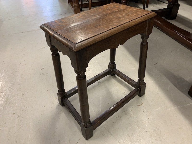 Solid Oak Jointed Stool/ Occasional Side Table