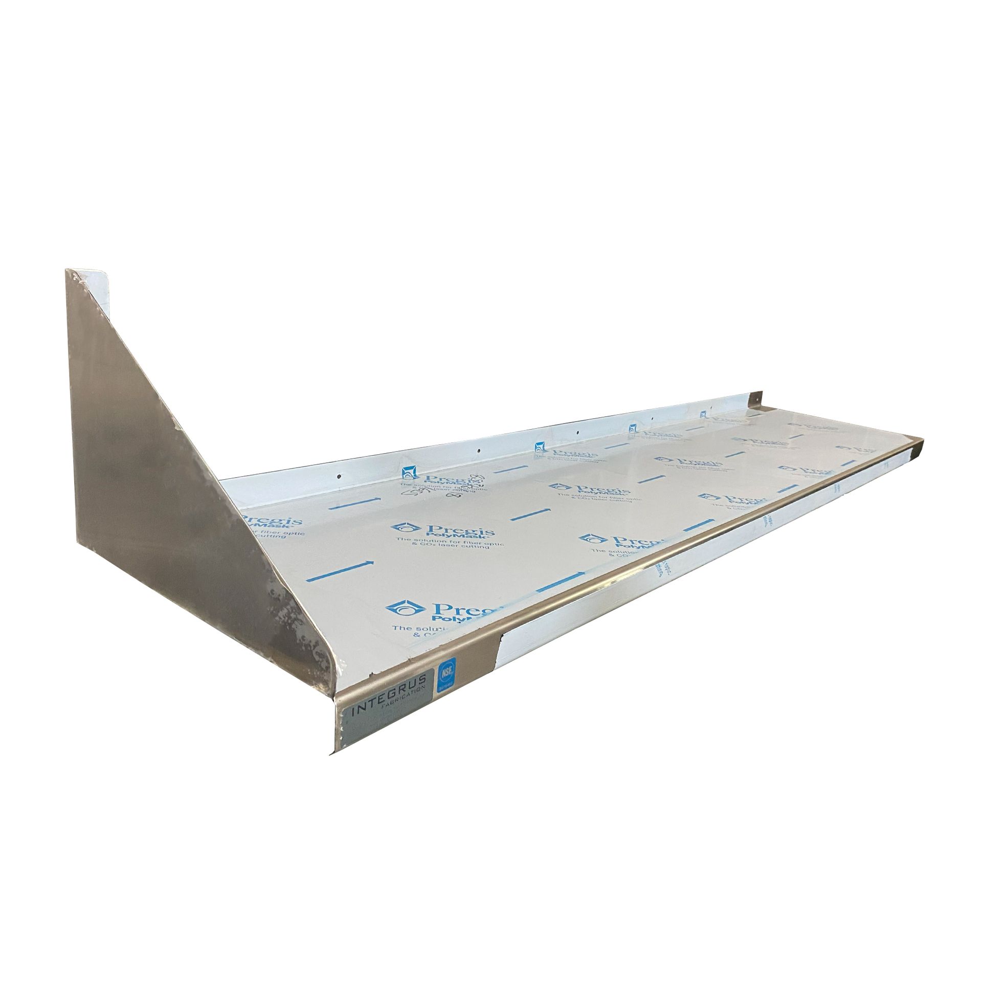 Photo of the Stainless Steel 66" Wall Shelf