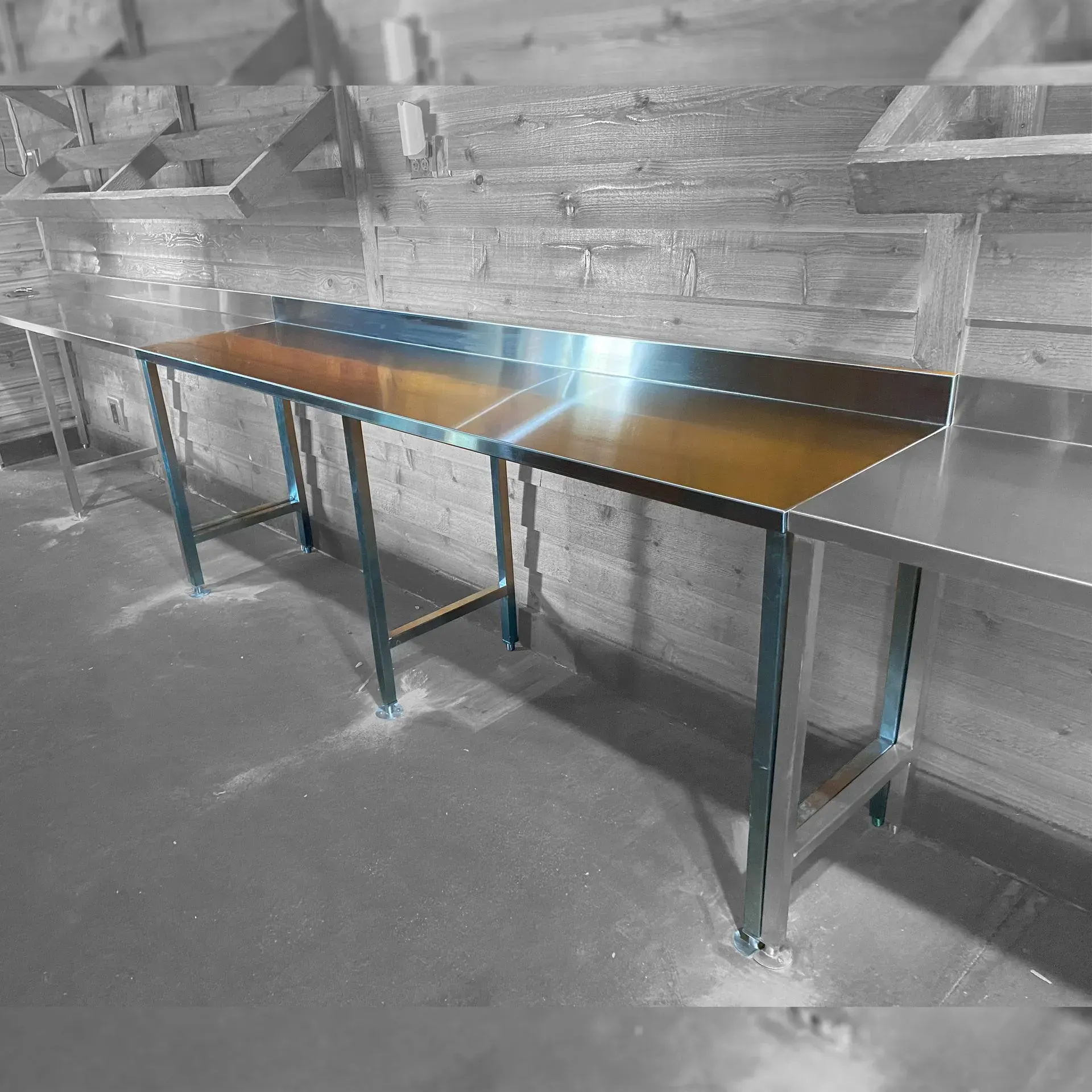 Photo of Worktables installed in To-Go Room