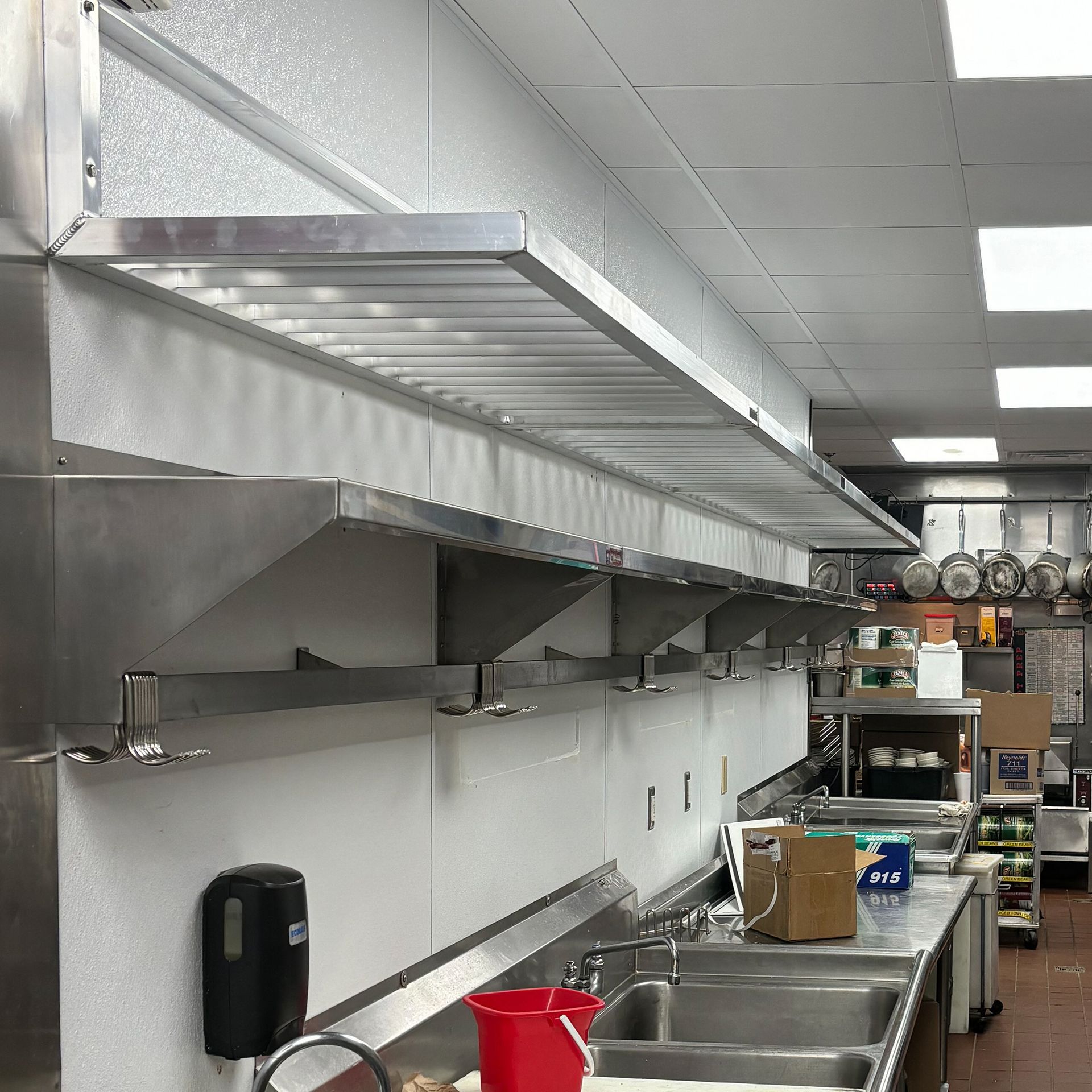 Food Service Equipment Shelving Fabricated by Integrus Fabrication