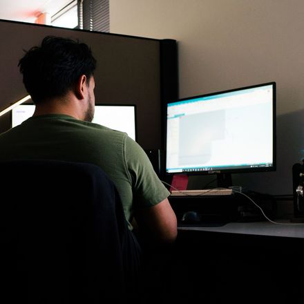 Integrus Fabrication Team Member 3D Rendering a design