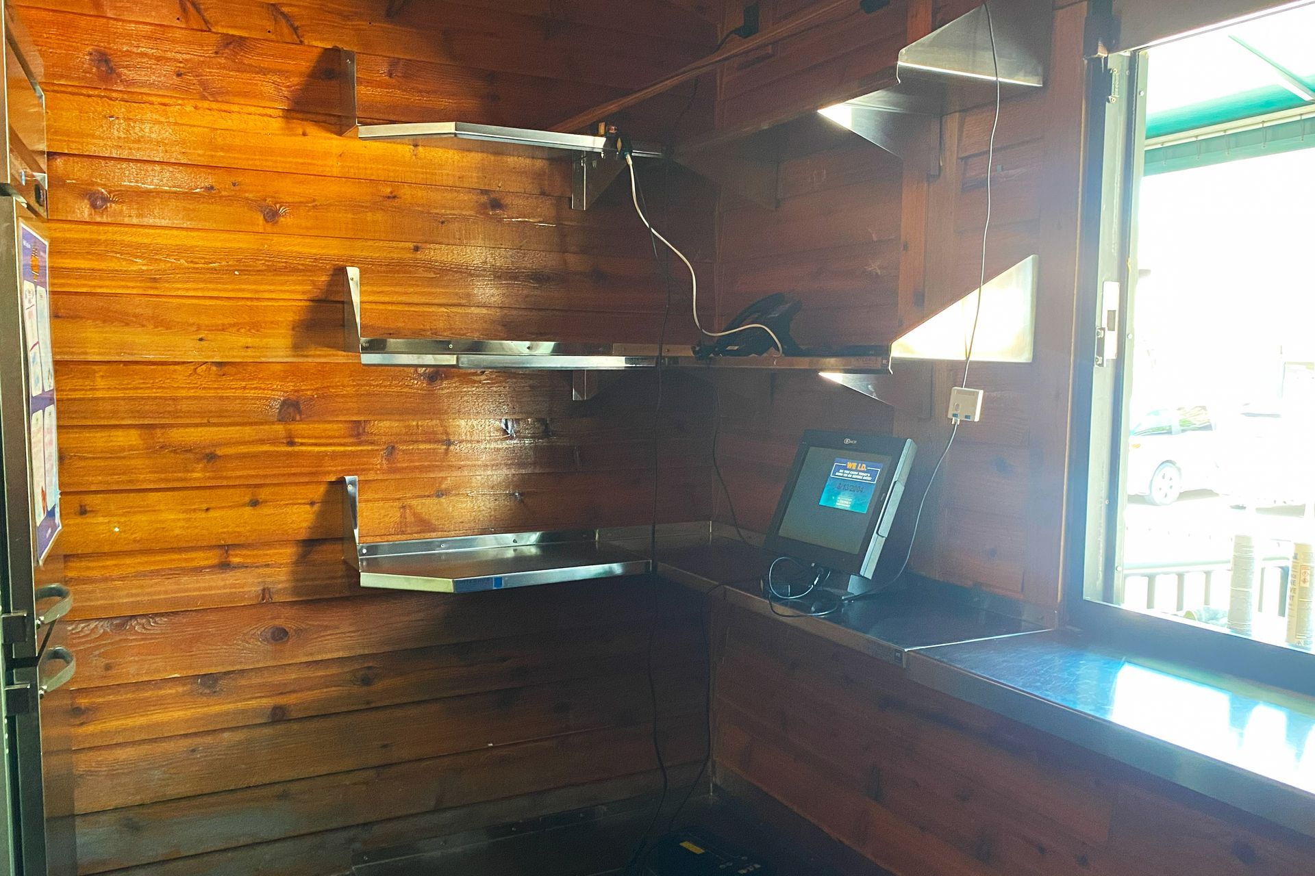 Photo of Point of Sale shelving area