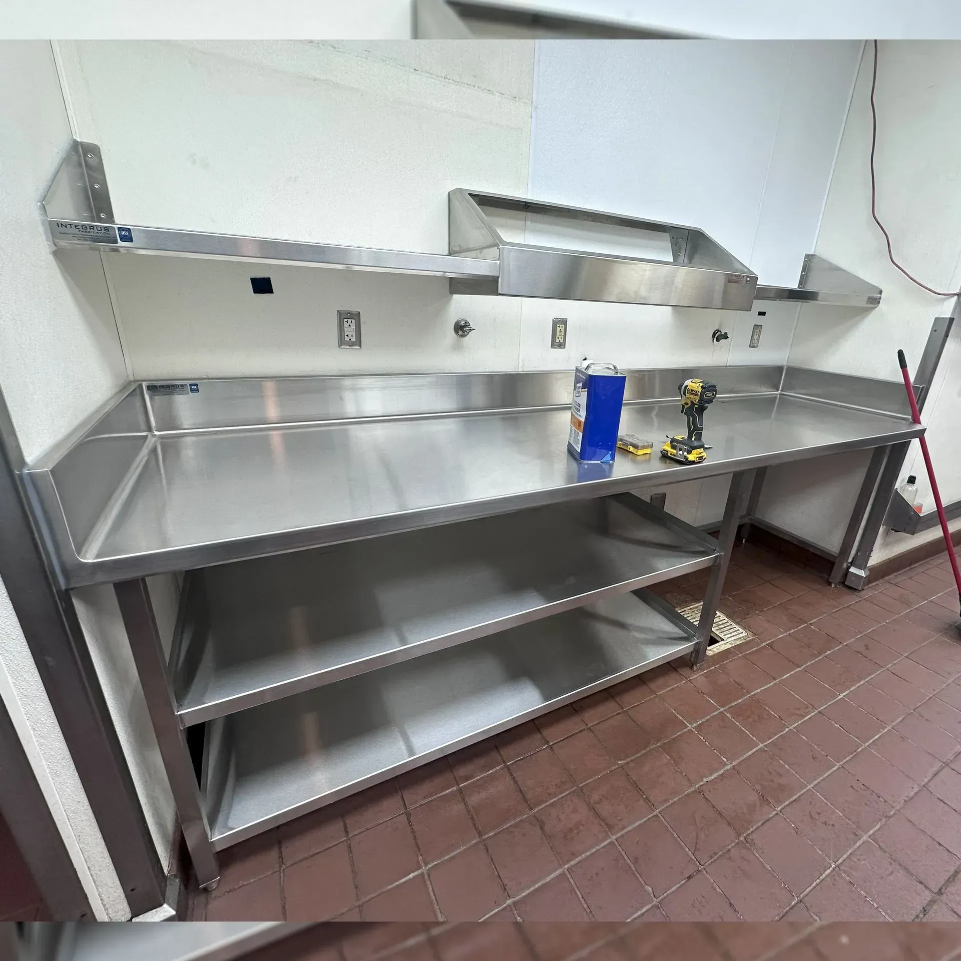 Photo of Stainless Steel PanHolders, Shelves, and Work-Tables at restaurant