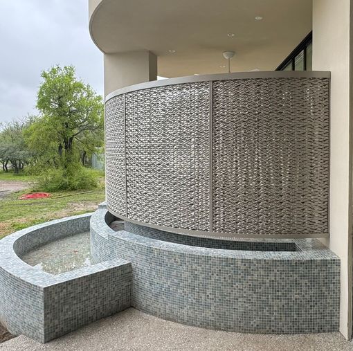 metal fabricated patterned wall