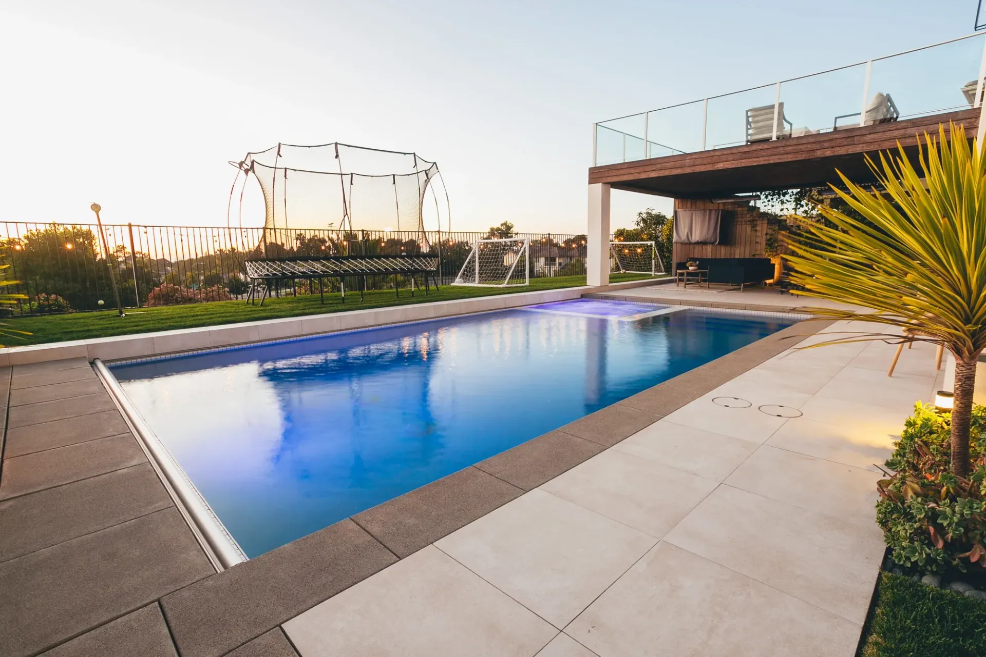 Custom pool and landscape construction by Develoscapes