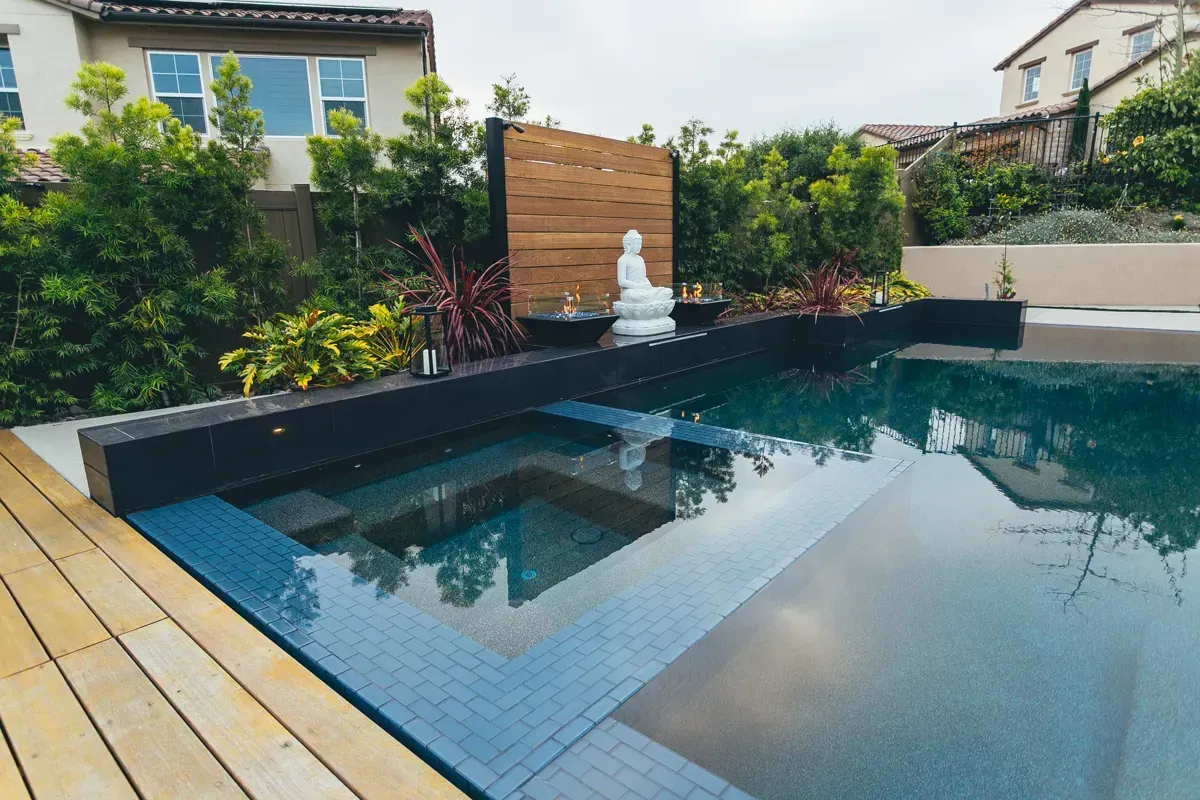 Custom pool and landscape construction by Develoscapes