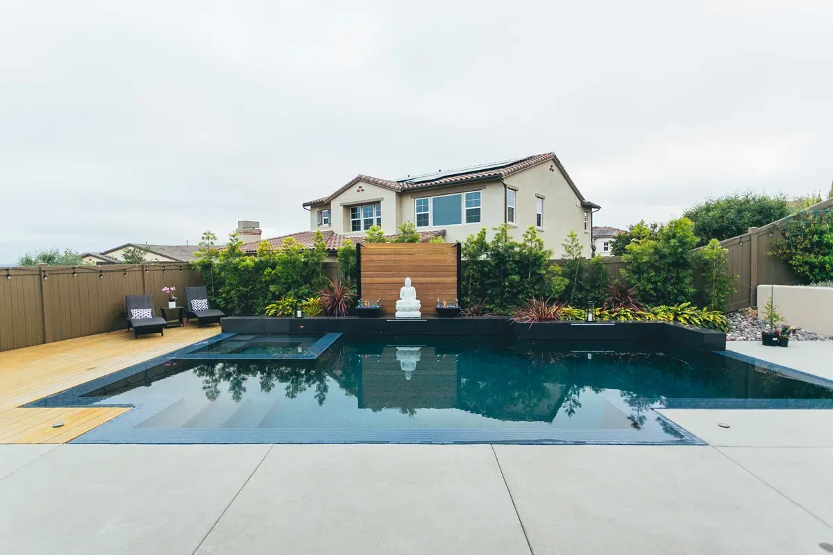 Custom pool and landscape construction by Develoscapes